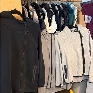 3 unisex NIKE TECH and Gray Zip-Up Jackets